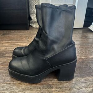 Aldo Black Heeled Boots for Women